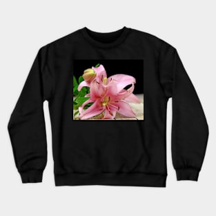 Two pink Lilies Crewneck Sweatshirt